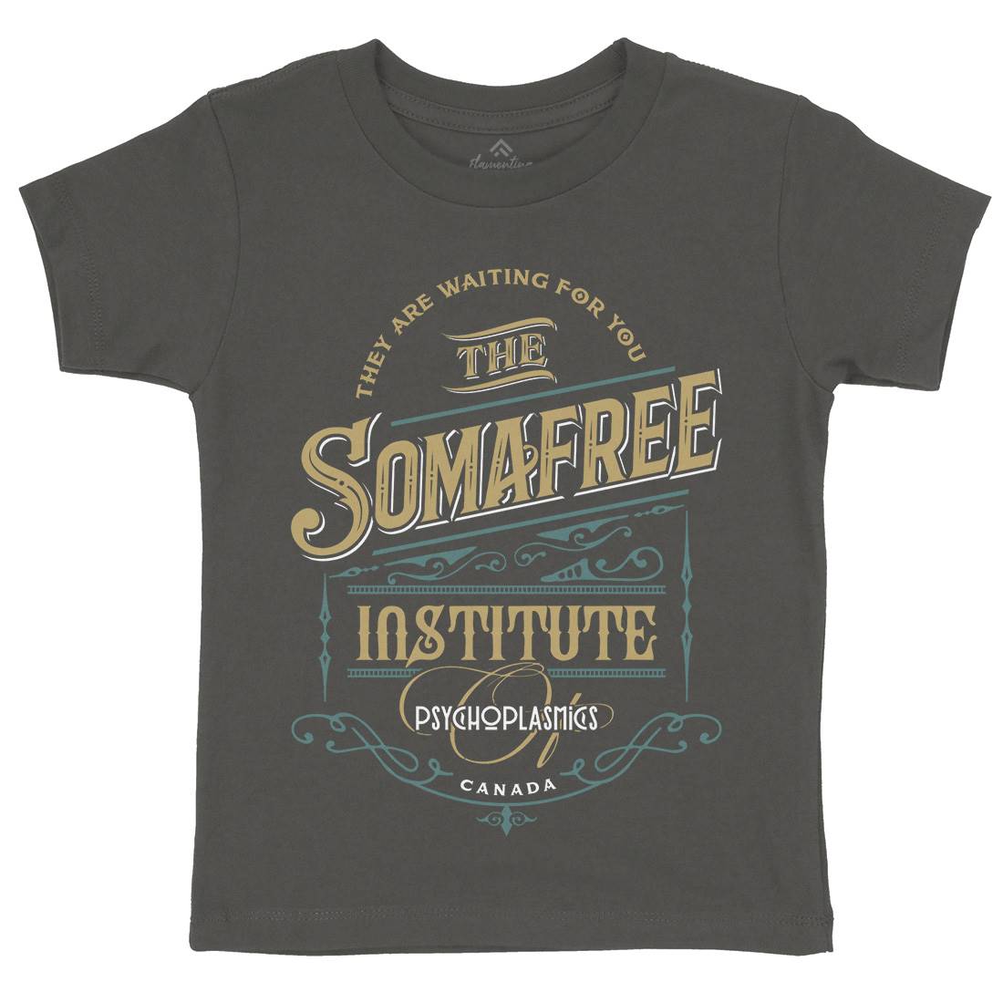 Somafree Institute Kids Crew Neck T-Shirt Horror D345