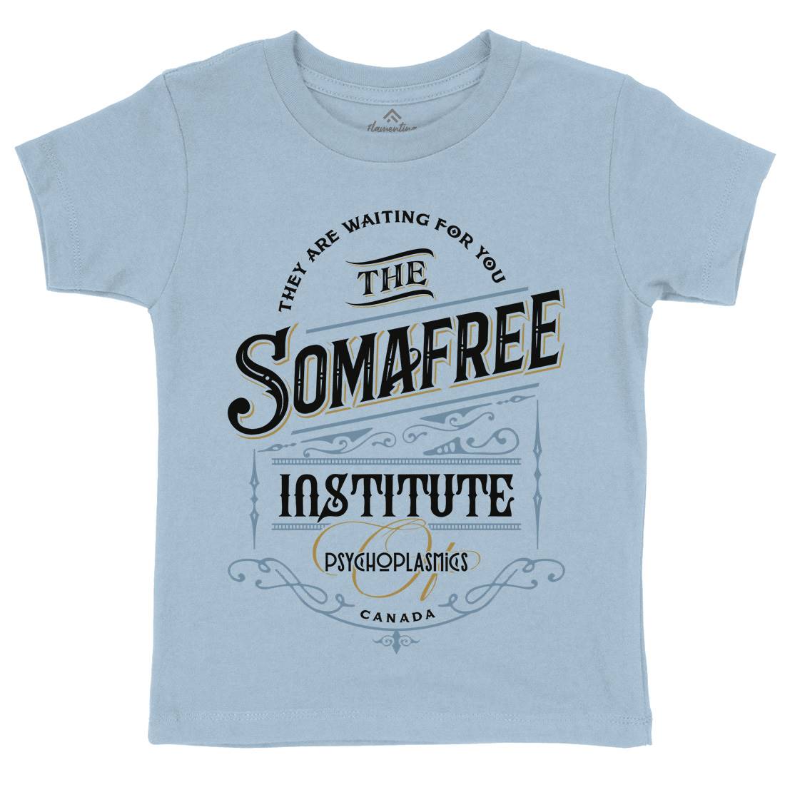 Somafree Institute Kids Organic Crew Neck T-Shirt Horror D345
