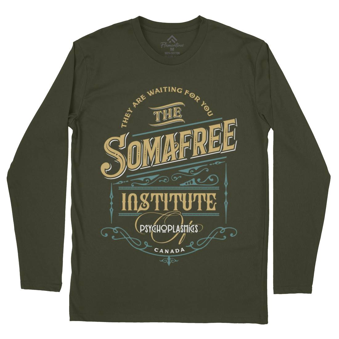 Somafree Institute Mens Long Sleeve T-Shirt Horror D345
