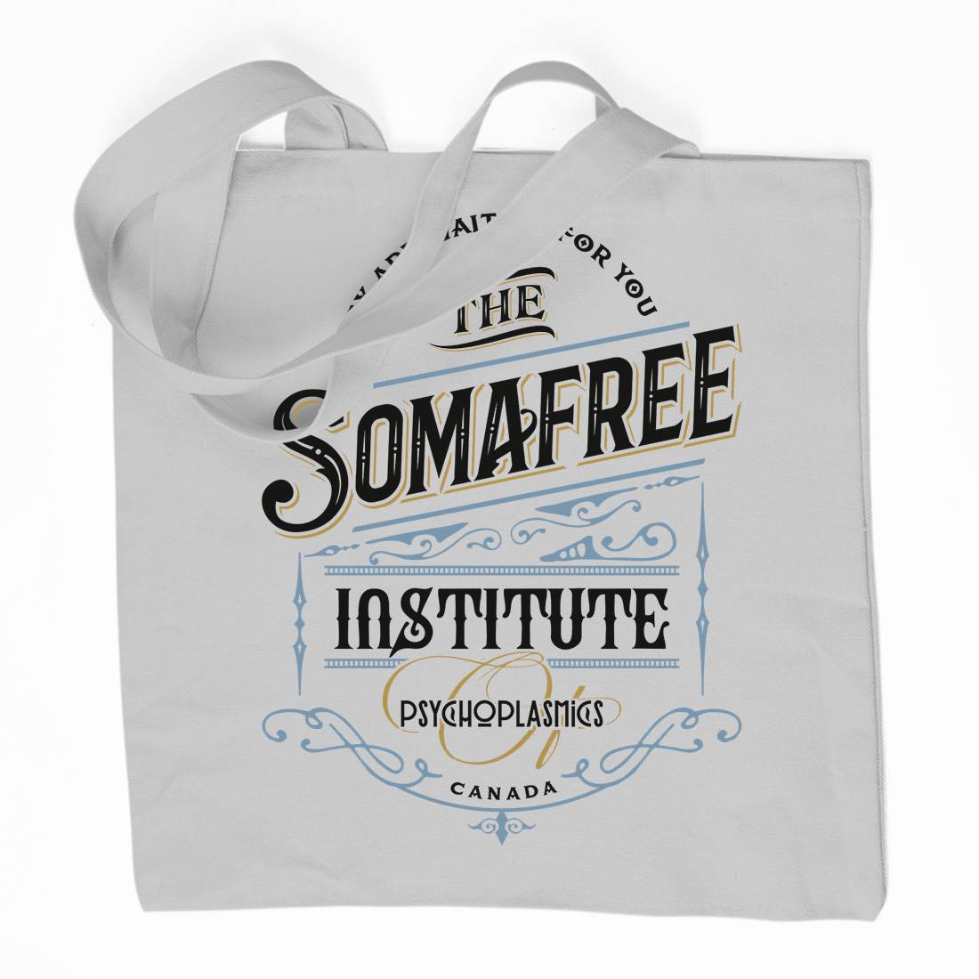 Somafree Institute Organic Premium Cotton Tote Bag Horror D345