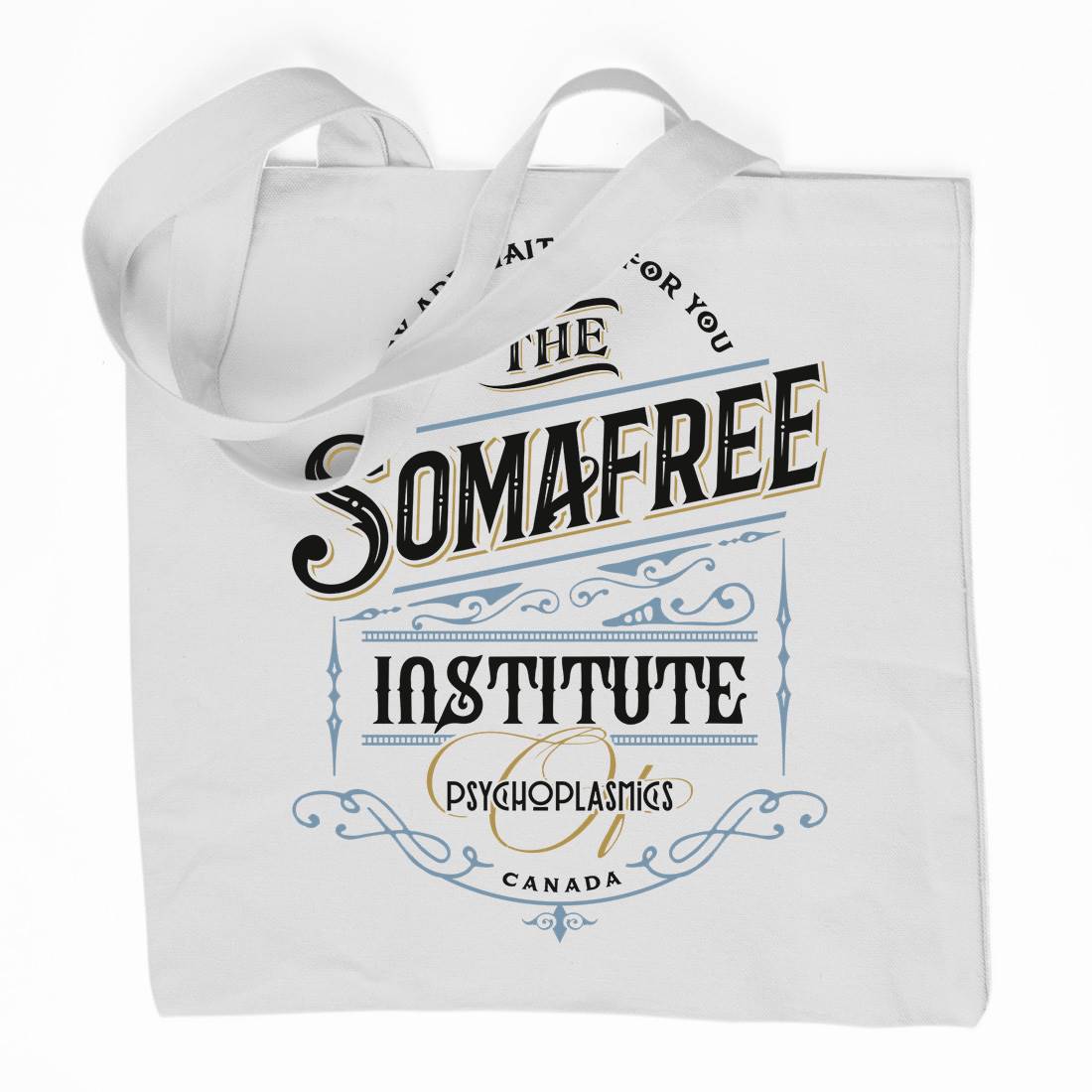 Somafree Institute Organic Premium Cotton Tote Bag Horror D345