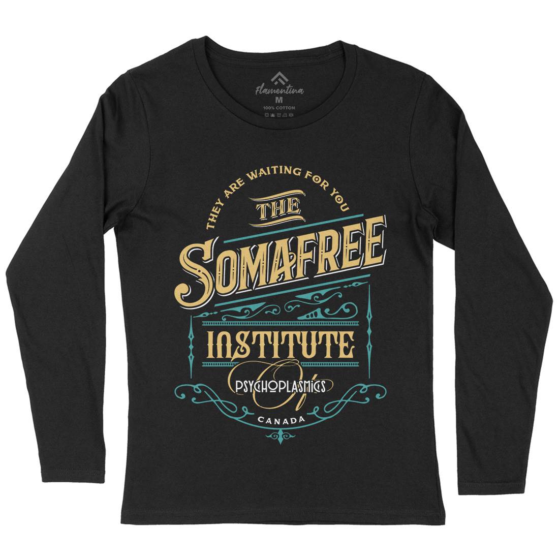 Somafree Institute Womens Long Sleeve T-Shirt Horror D345