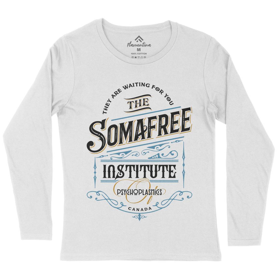 Somafree Institute Womens Long Sleeve T-Shirt Horror D345