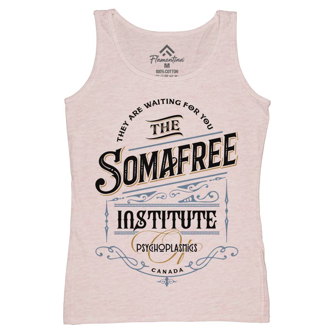 Somafree Institute Womens Organic Tank Top Vest Horror D345