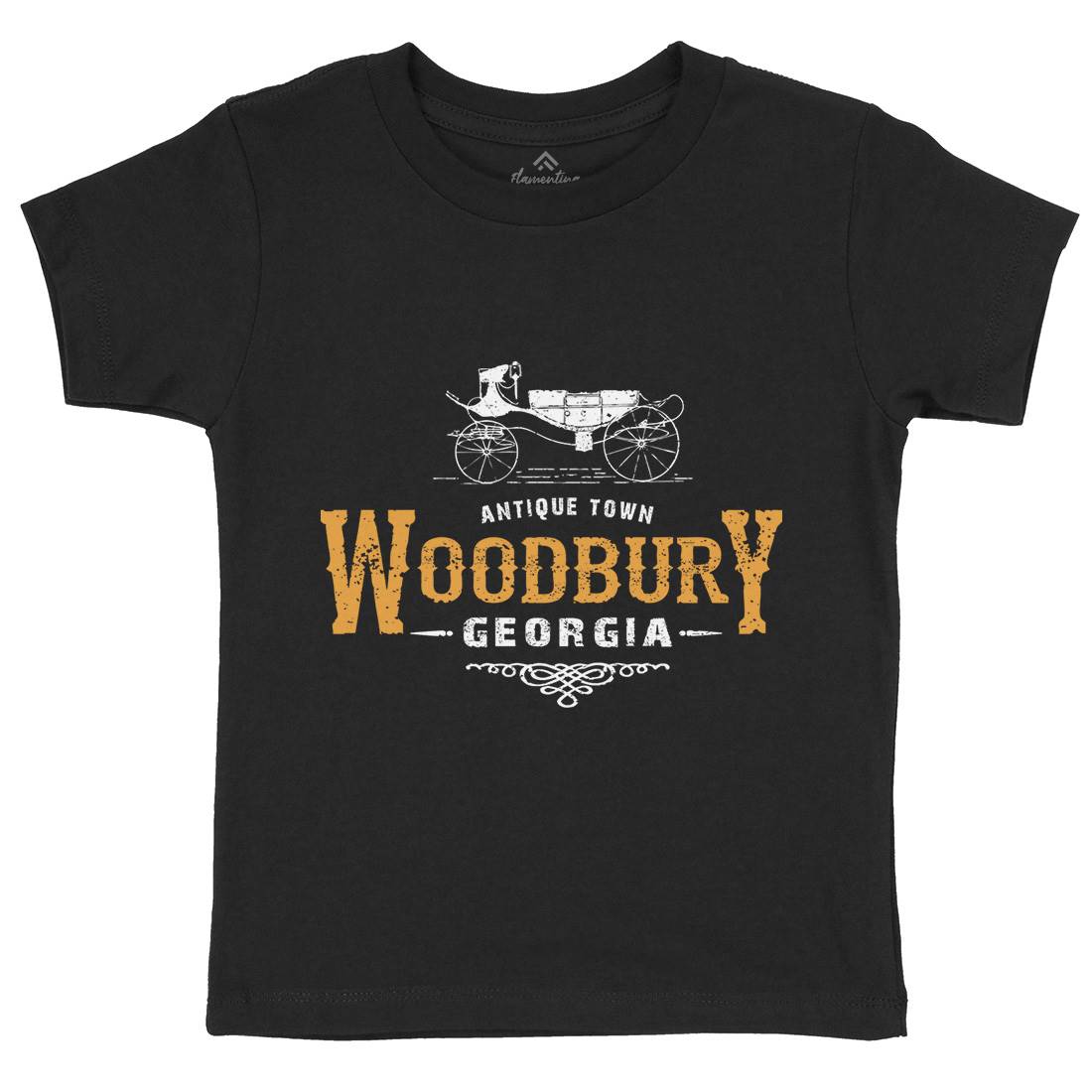 Woodbury Kids Crew Neck T-Shirt Horror D347