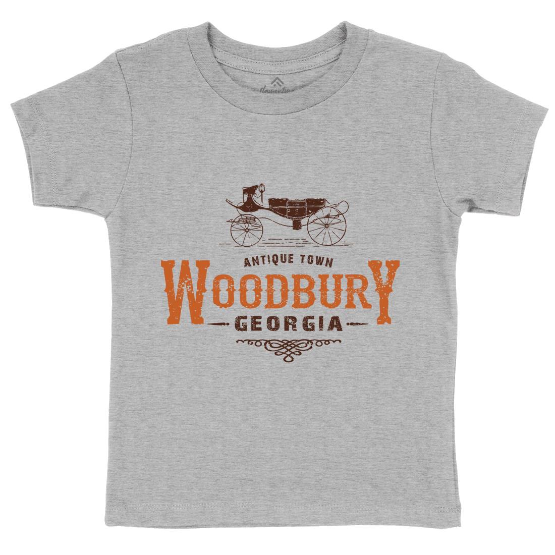 Woodbury Kids Organic Crew Neck T-Shirt Horror D347