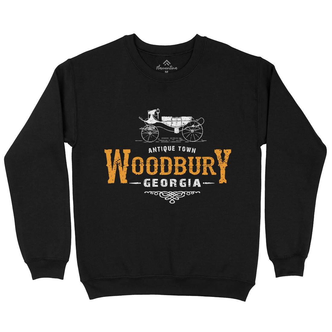 Woodbury Mens Crew Neck Sweatshirt Horror D347