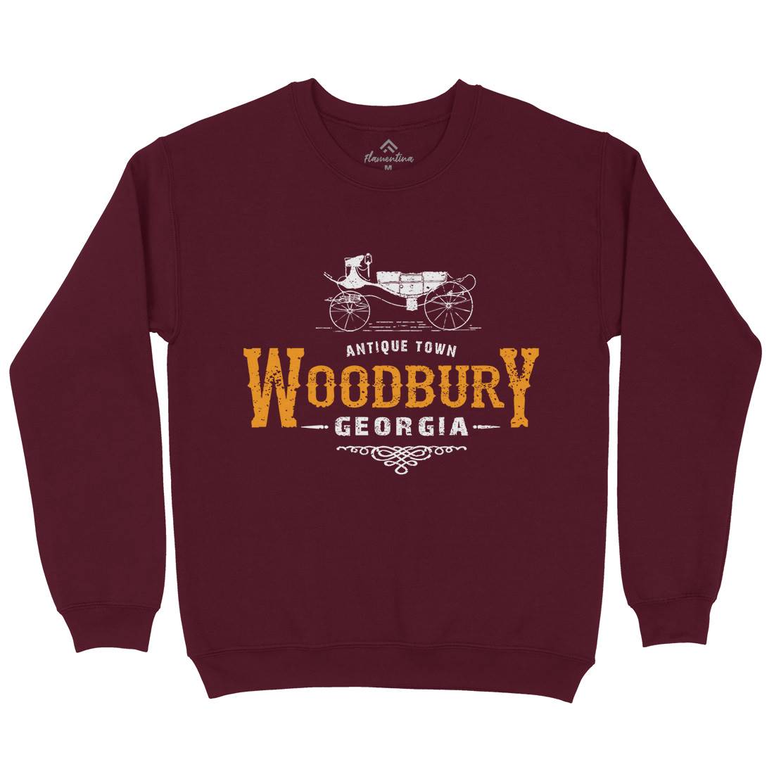 Woodbury Mens Crew Neck Sweatshirt Horror D347