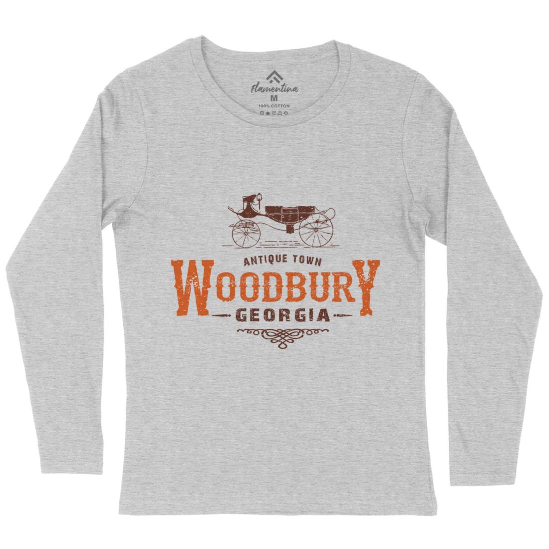 Woodbury Womens Long Sleeve T-Shirt Horror D347