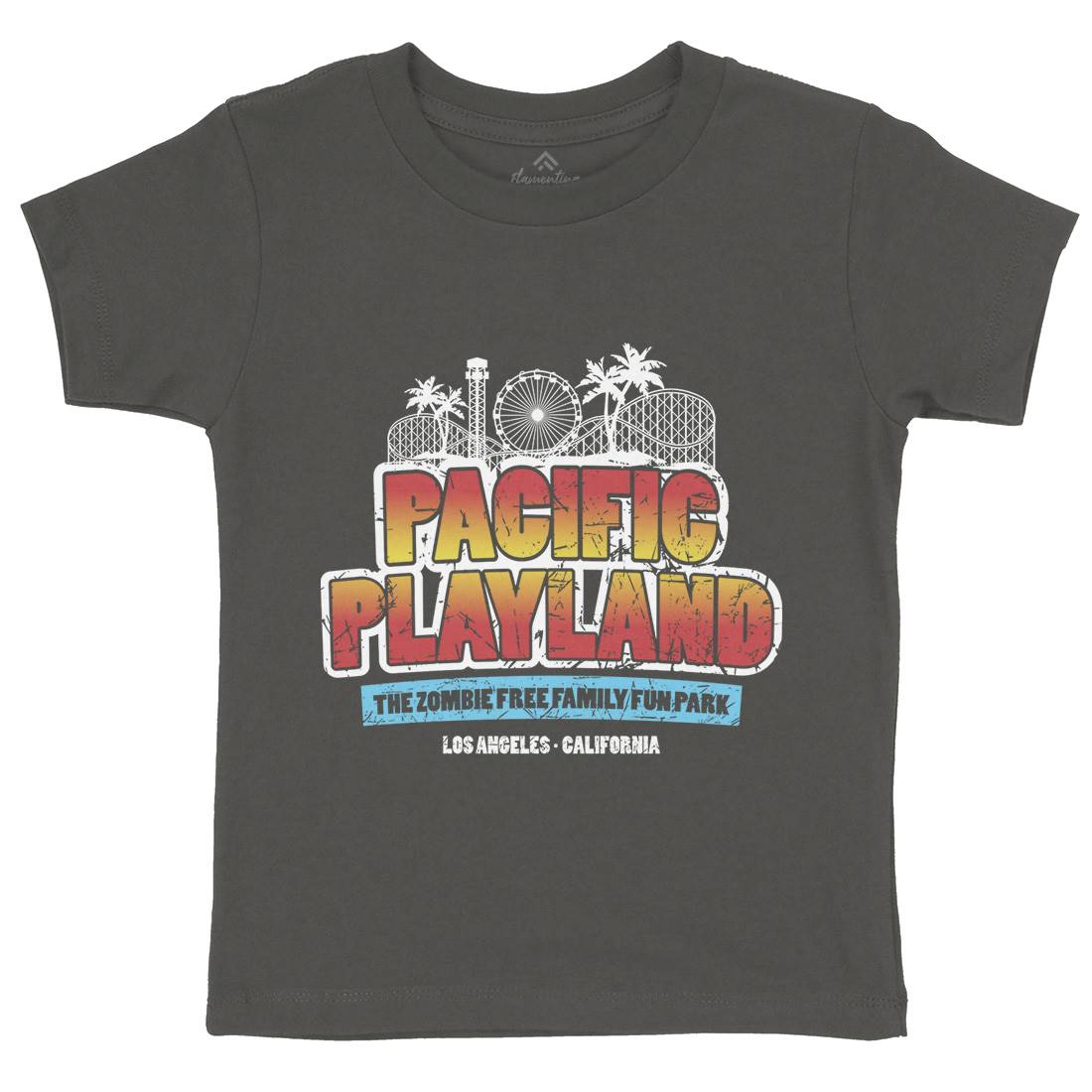 Pacific Playland Kids Crew Neck T-Shirt Horror D349