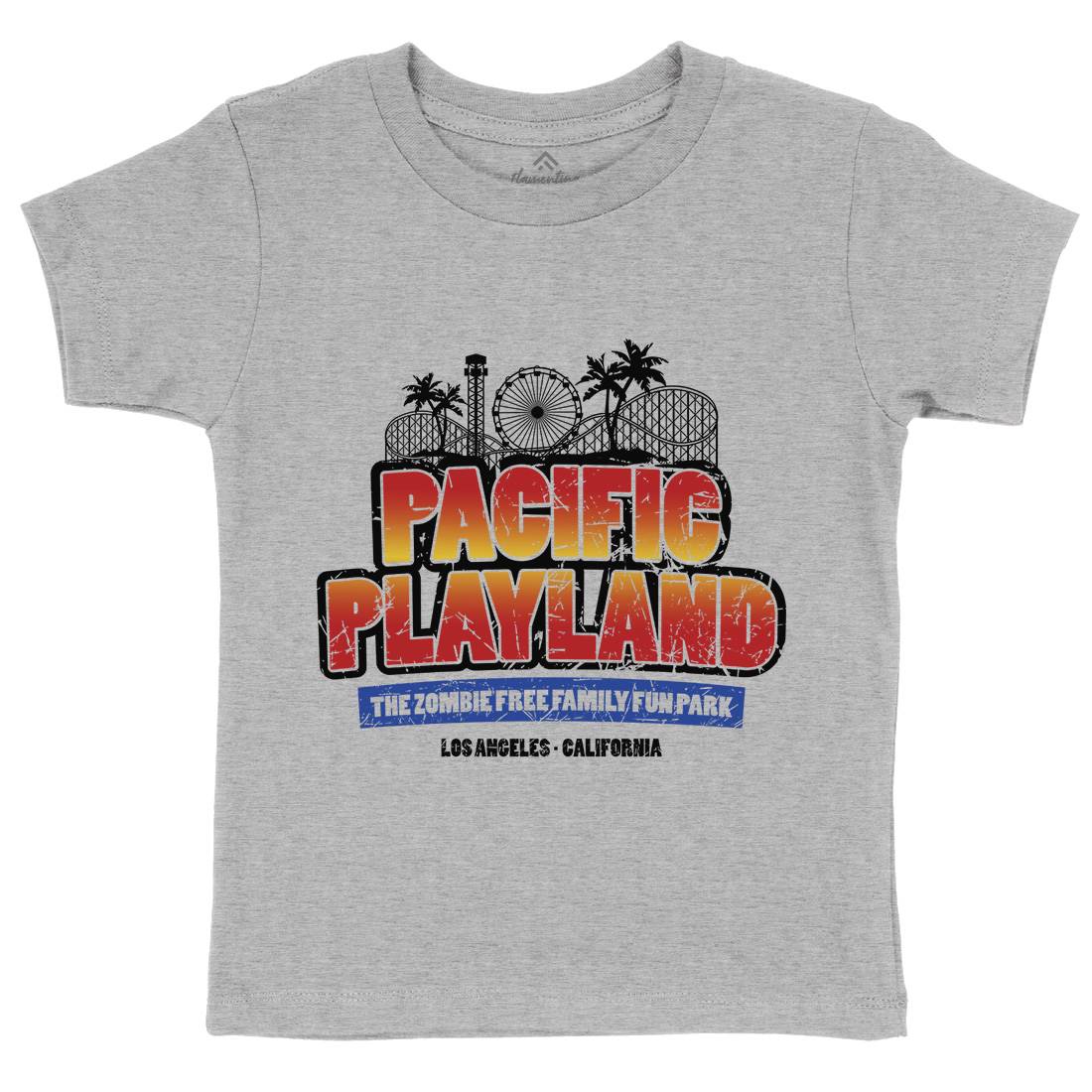 Pacific Playland Kids Organic Crew Neck T-Shirt Horror D349