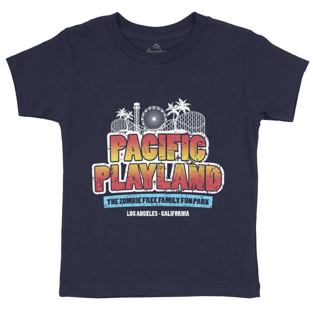 Pacific Playland Kids Crew Neck T-Shirt Horror D349