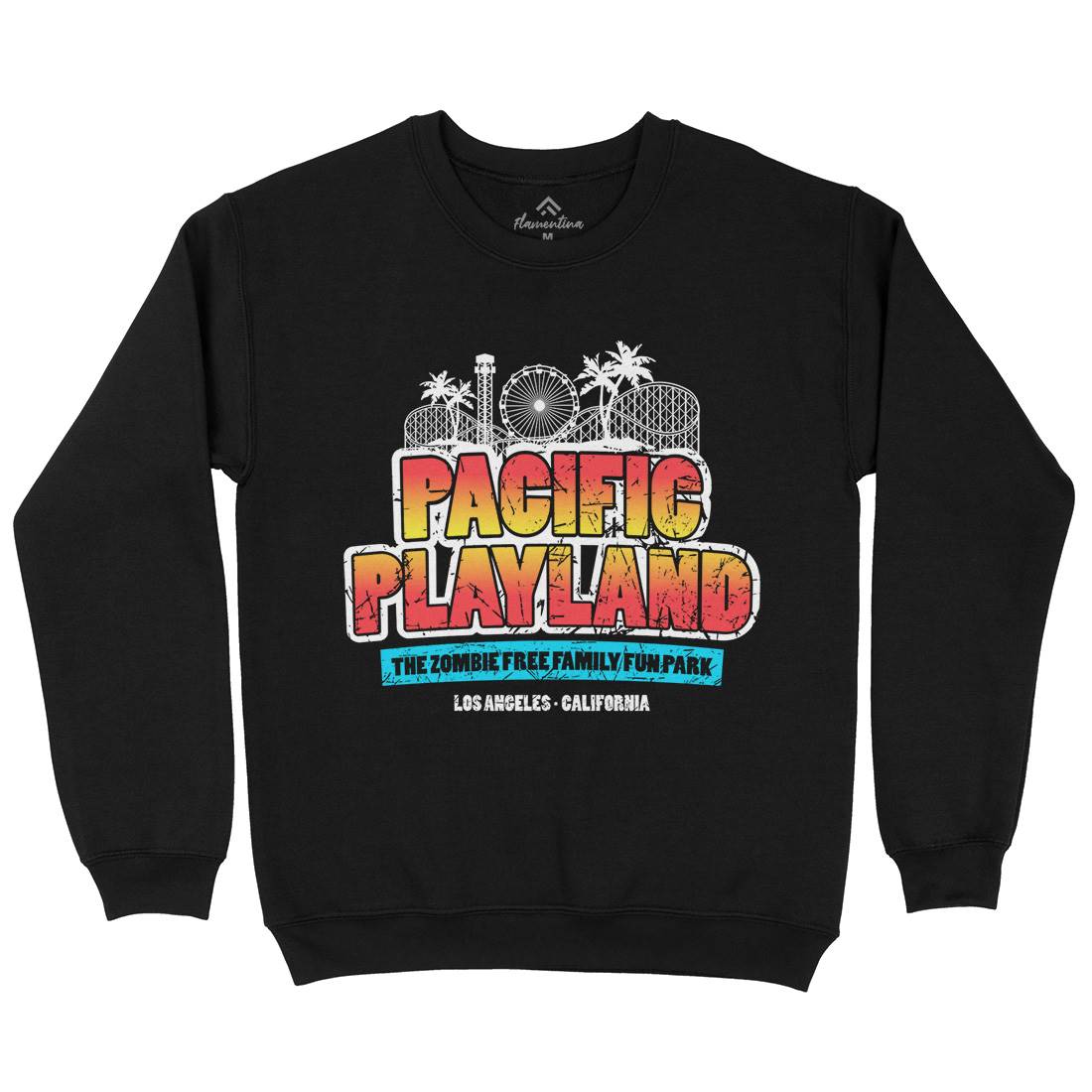 Pacific Playland Mens Crew Neck Sweatshirt Horror D349