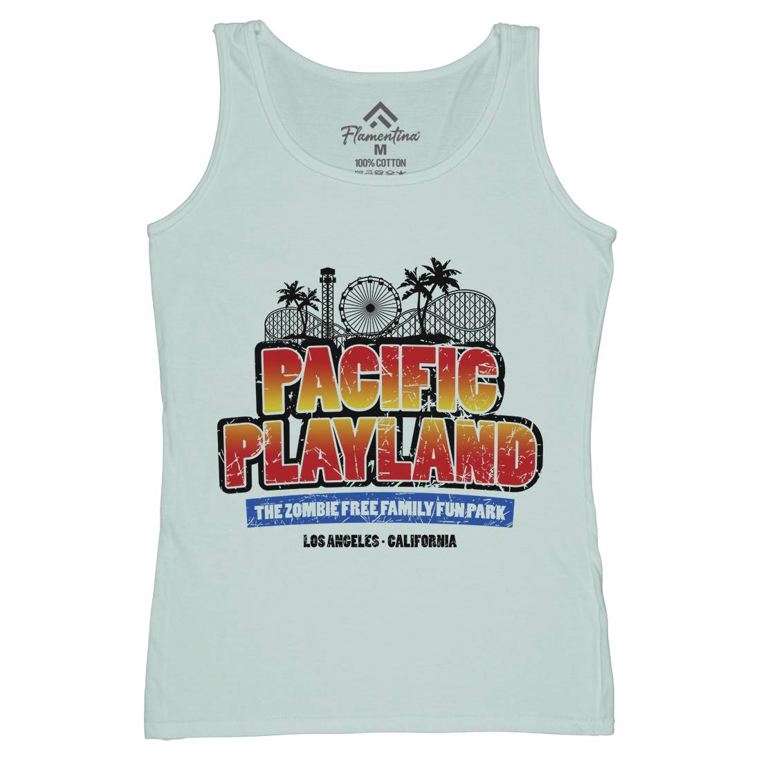 Pacific Playland Womens Organic Tank Top Vest Horror D349
