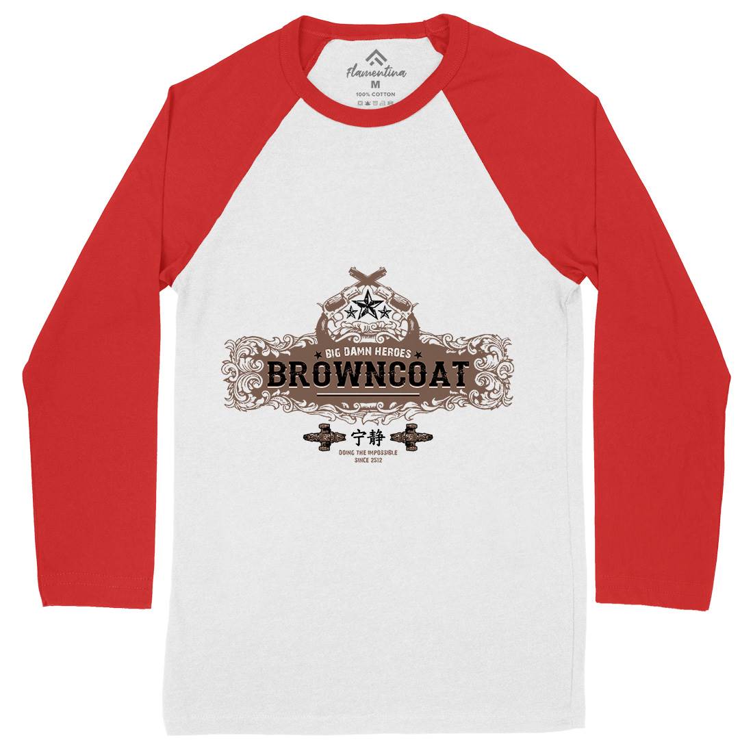 Browncoat Mens Long Sleeve Baseball T-Shirt Space D350