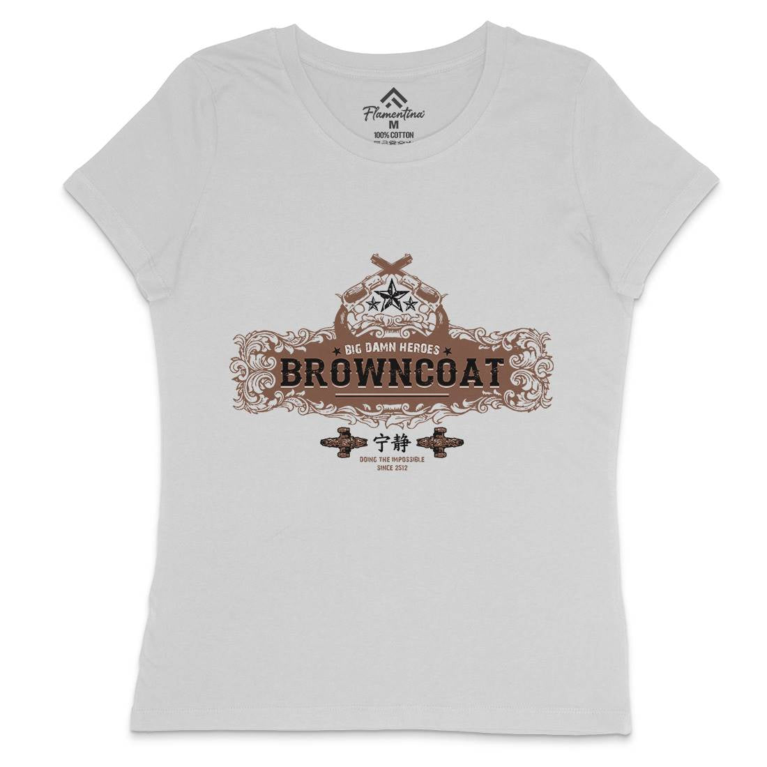 Browncoat Womens Crew Neck T-Shirt Space D350