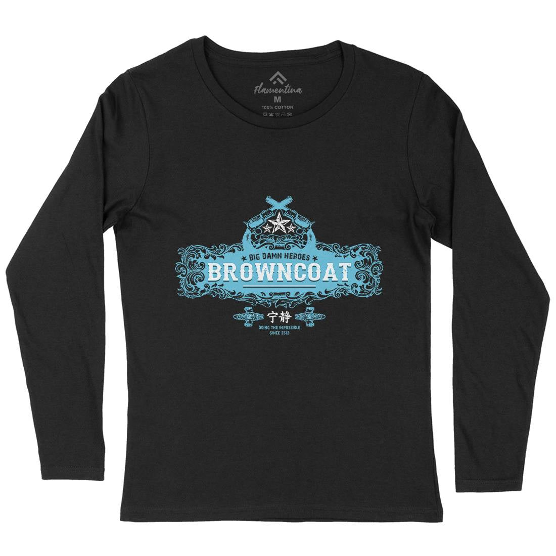 Browncoat Womens Long Sleeve T-Shirt Space D350