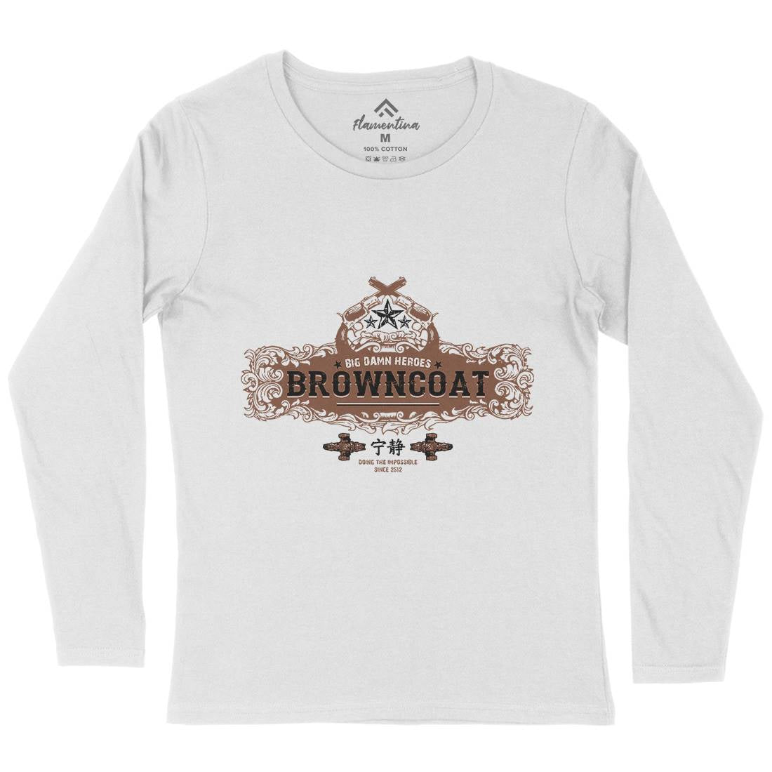Browncoat Womens Long Sleeve T-Shirt Space D350