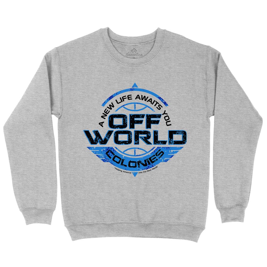Off-World Colonies Mens Crew Neck Sweatshirt Space D351