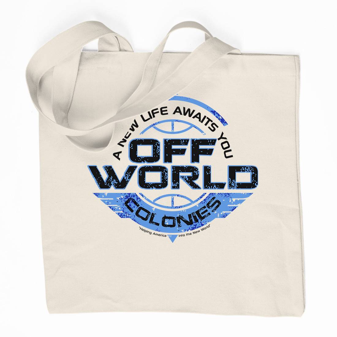 Off-World Colonies Organic Premium Cotton Tote Bag Space D351