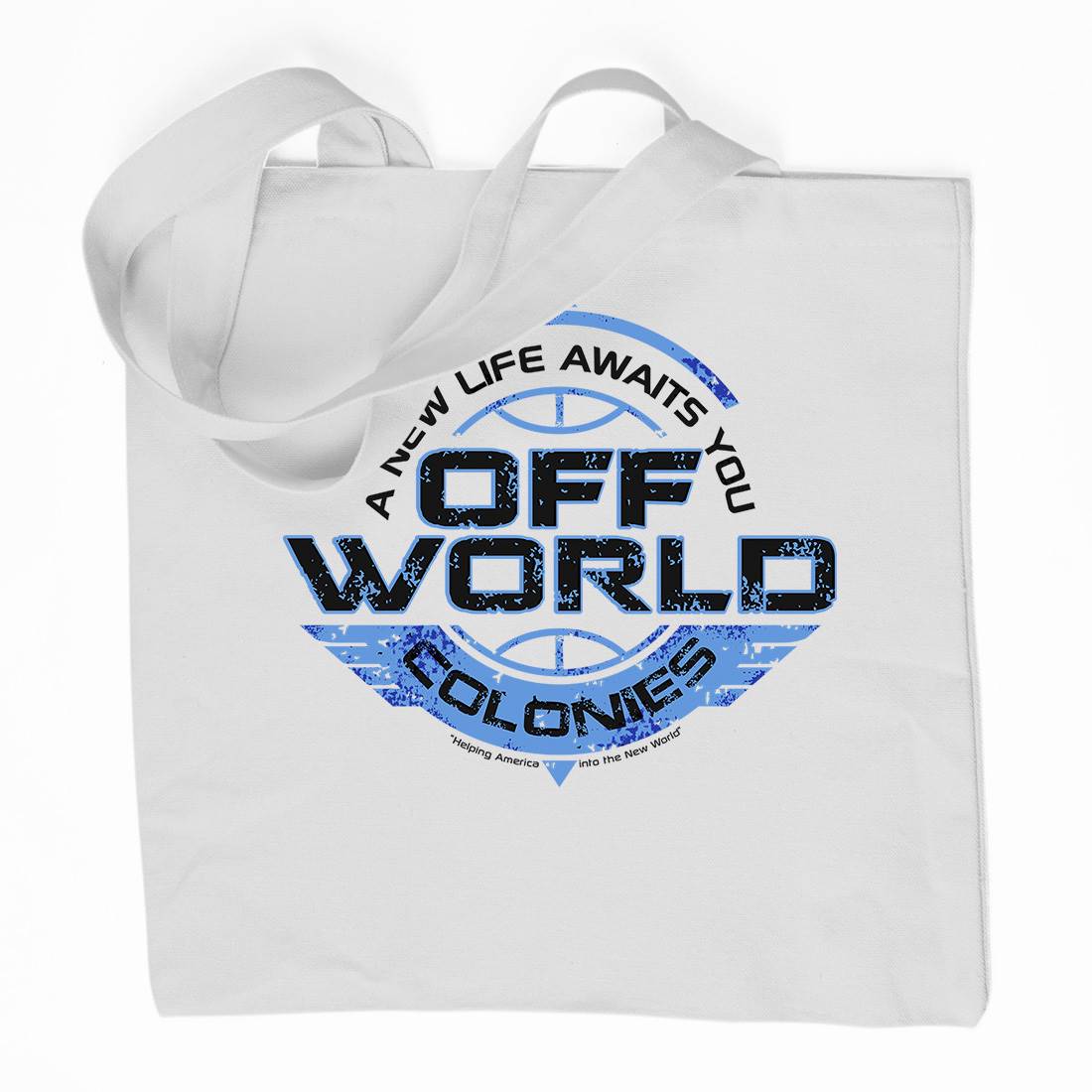 Off-World Colonies Organic Premium Cotton Tote Bag Space D351