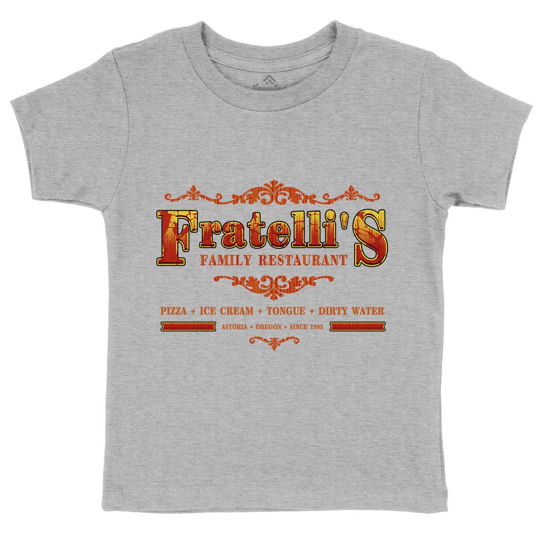 Fratellis Restaurant Kids Organic Crew Neck T-Shirt Horror D353
