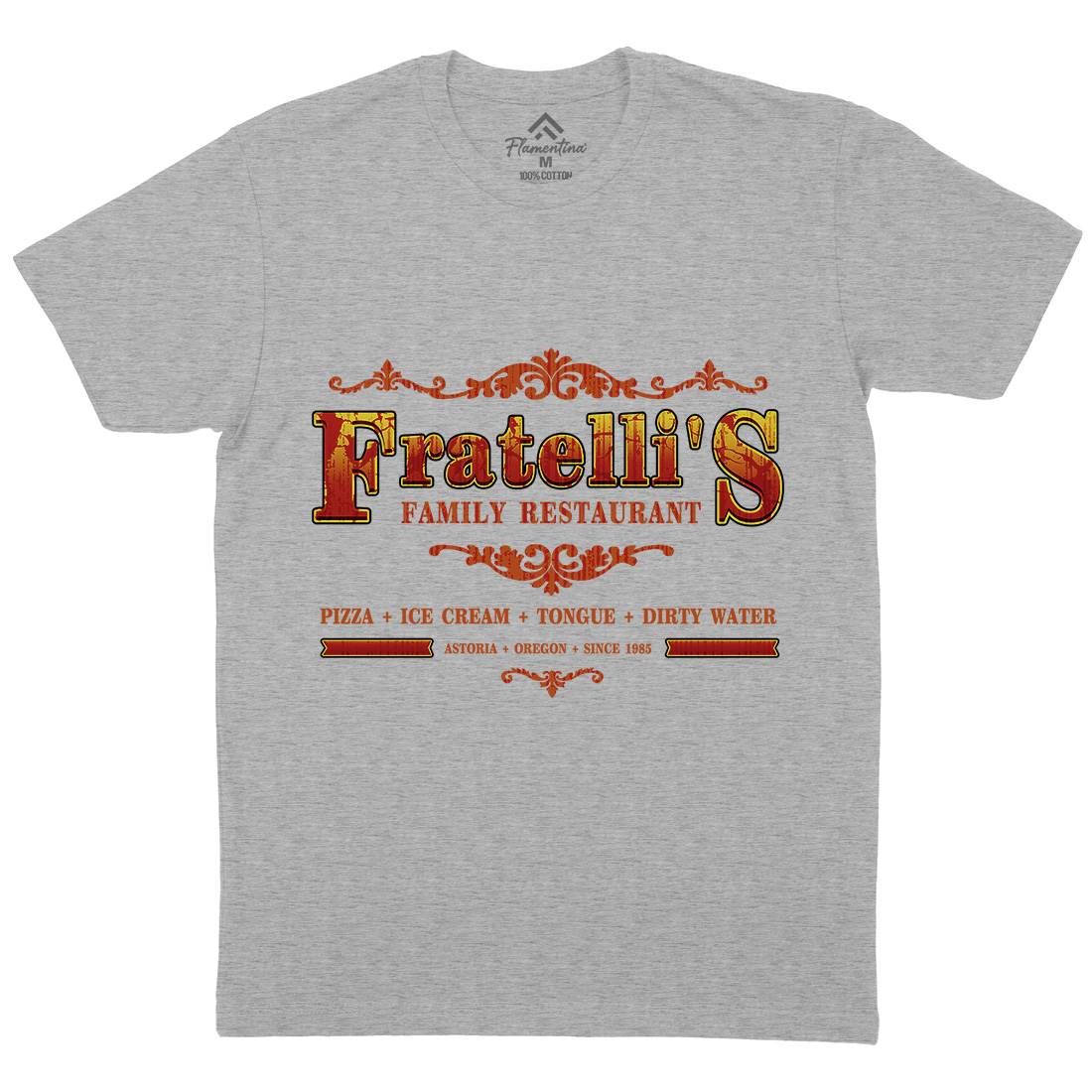 Fratellis Restaurant Mens Crew Neck T-Shirt Horror D353
