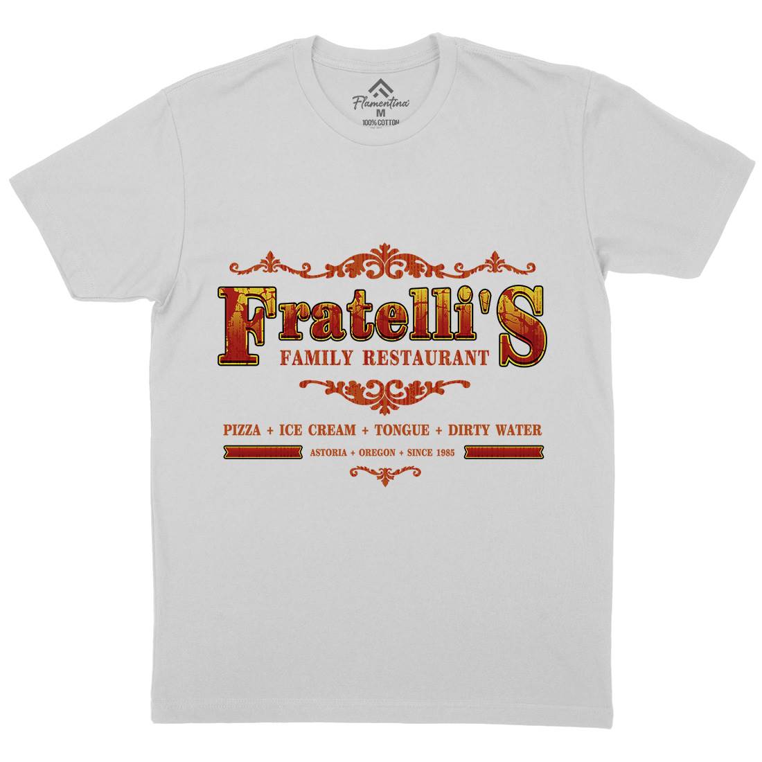Fratellis Restaurant Mens Crew Neck T-Shirt Horror D353