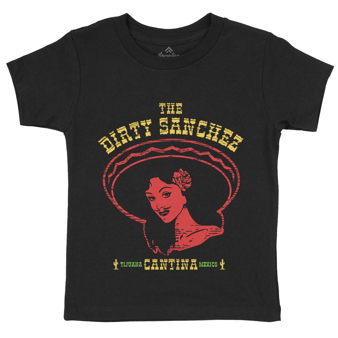 Dirty Sanchez Kids Organic Crew Neck T-Shirt Retro D354