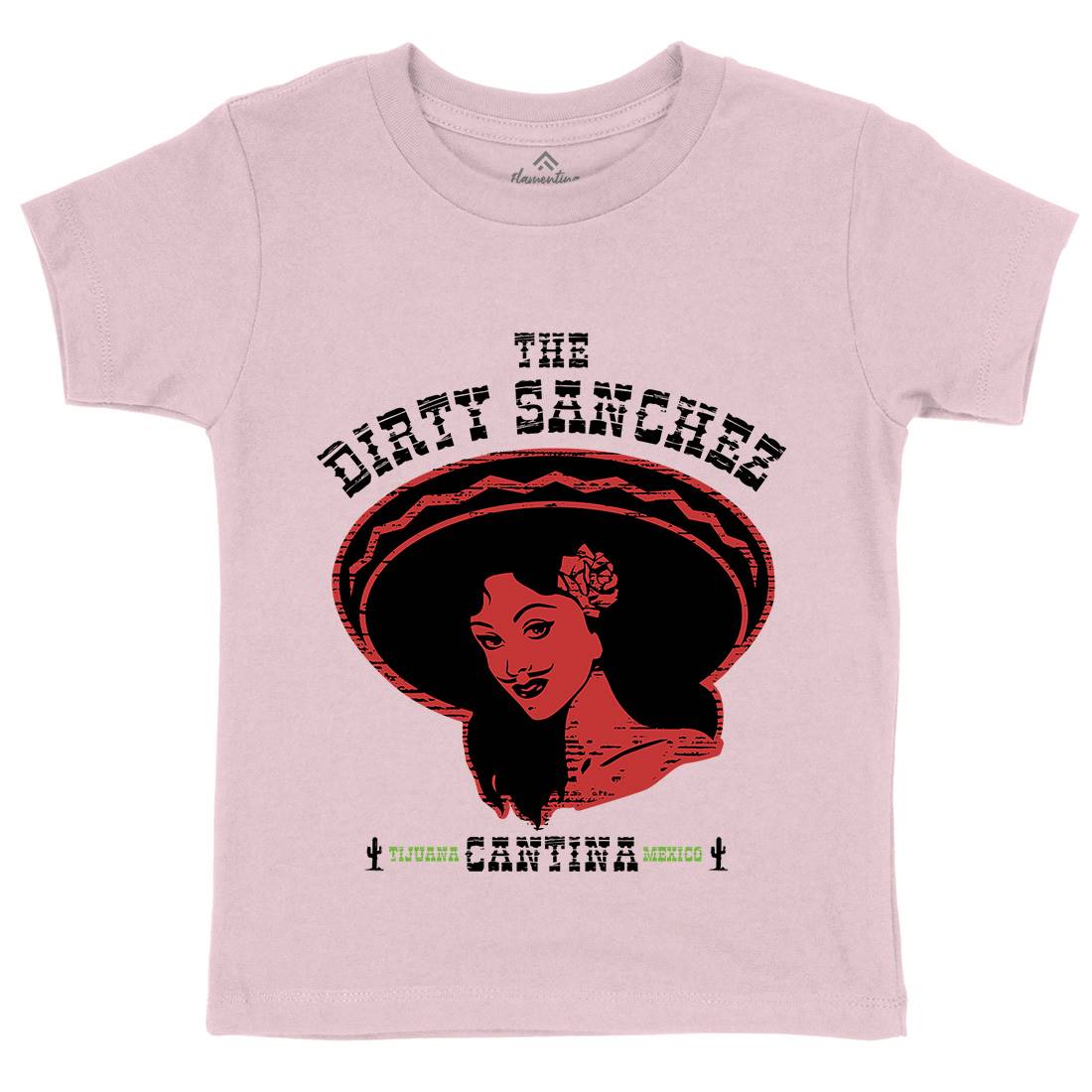 Dirty Sanchez Kids Organic Crew Neck T-Shirt Retro D354