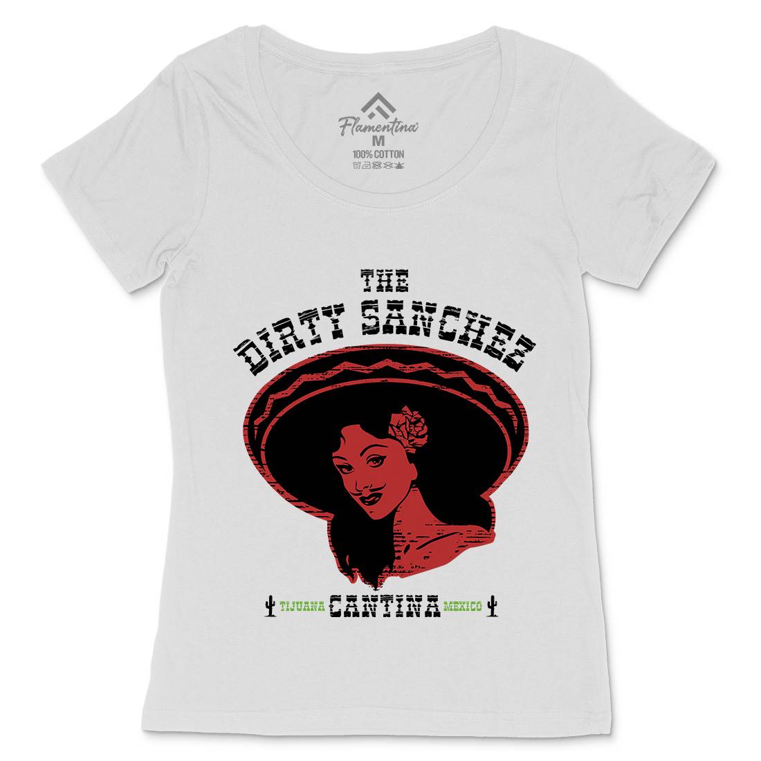 Dirty Sanchez Womens Scoop Neck T-Shirt Retro D354