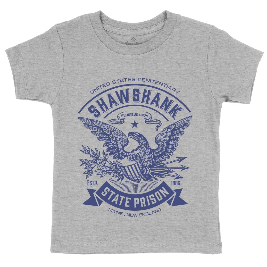 Shawshank Prison Kids Crew Neck T-Shirt Retro D355