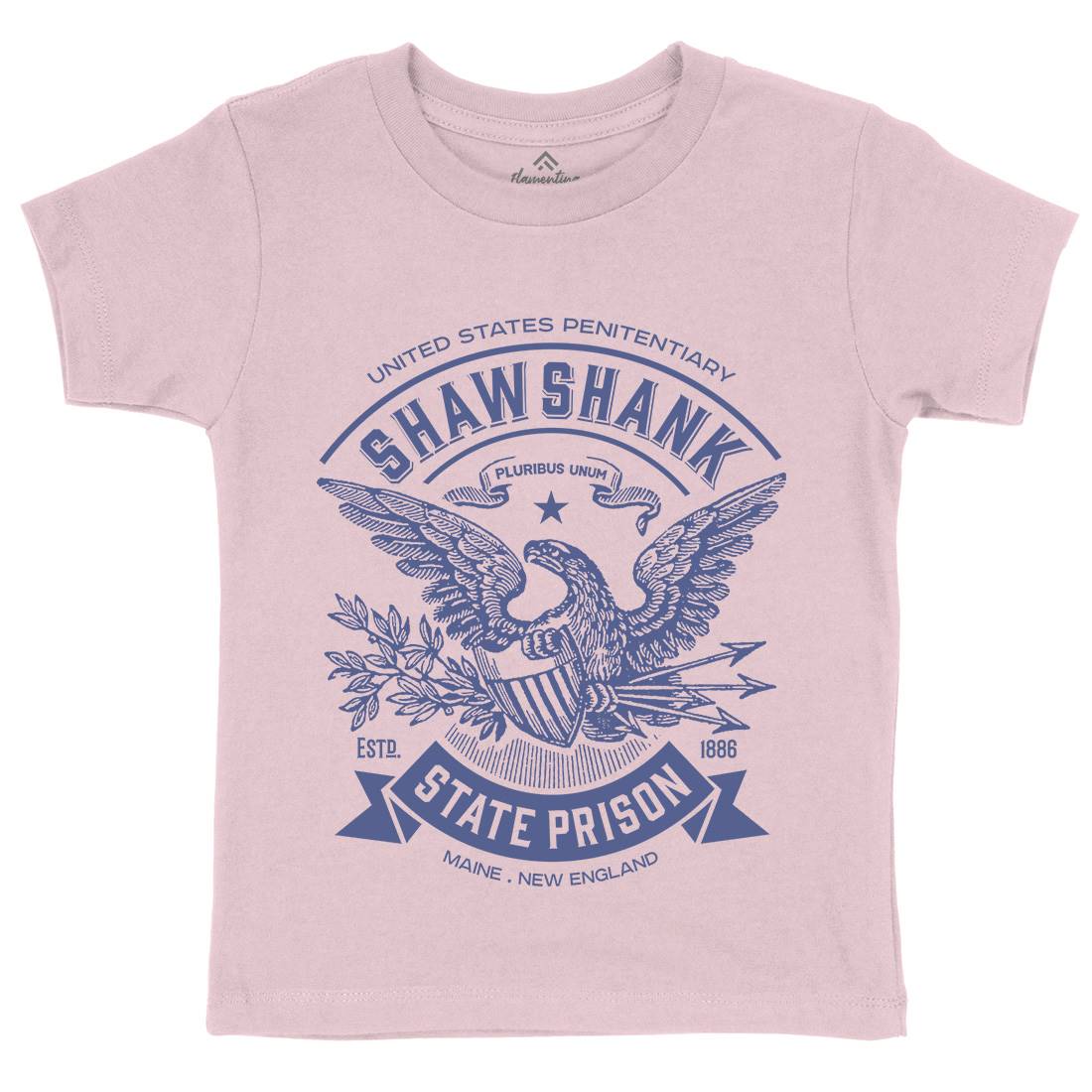 Shawshank Prison Kids Crew Neck T-Shirt Retro D355