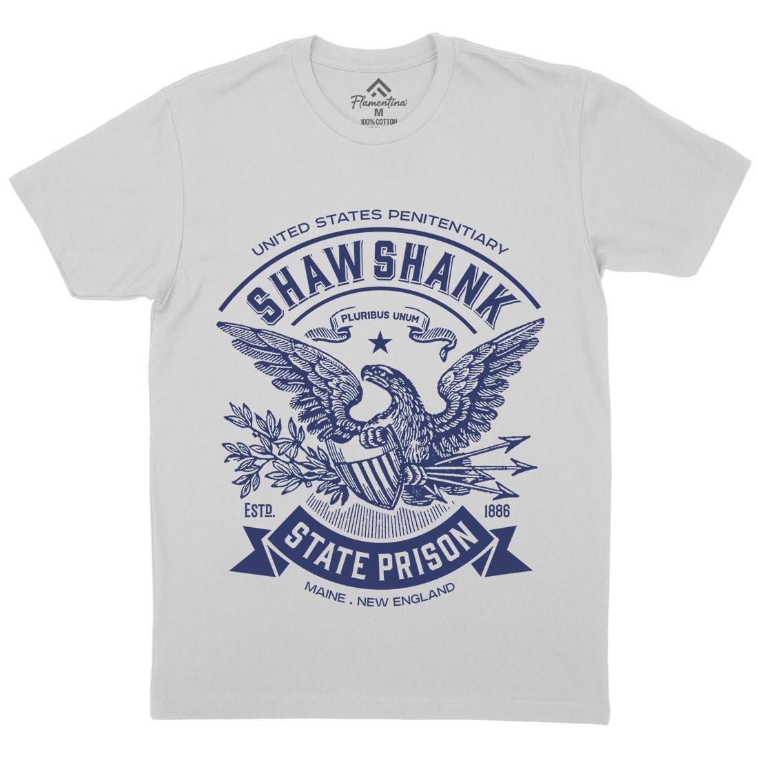 Shawshank Prison Mens Crew Neck T-Shirt Retro D355