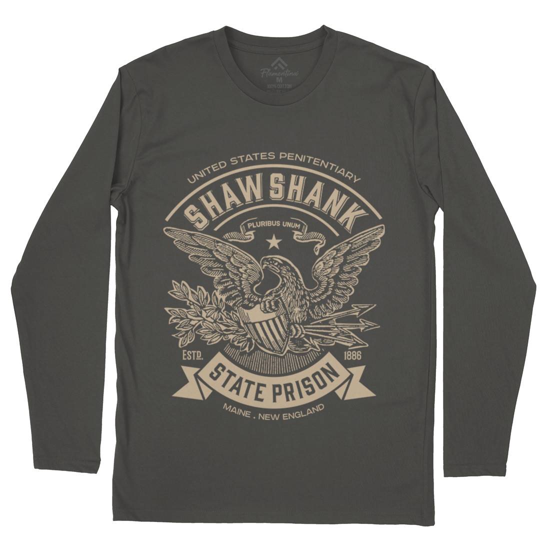 Shawshank Prison Mens Long Sleeve T-Shirt Retro D355