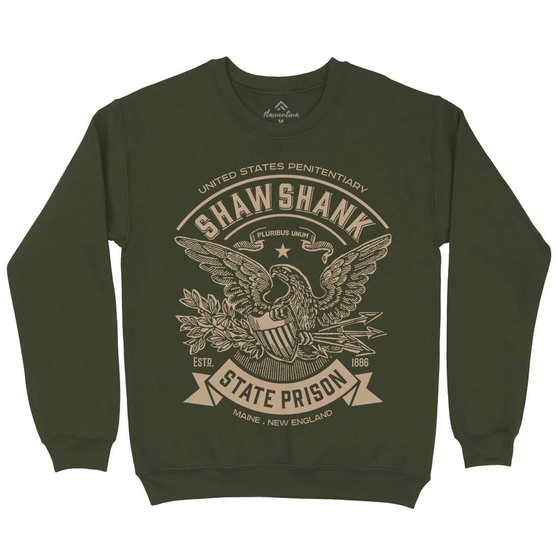 Shawshank Prison Mens Crew Neck Sweatshirt Retro D355