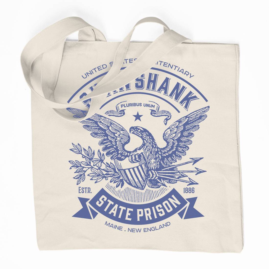 Shawshank Prison Organic Premium Cotton Tote Bag Retro D355