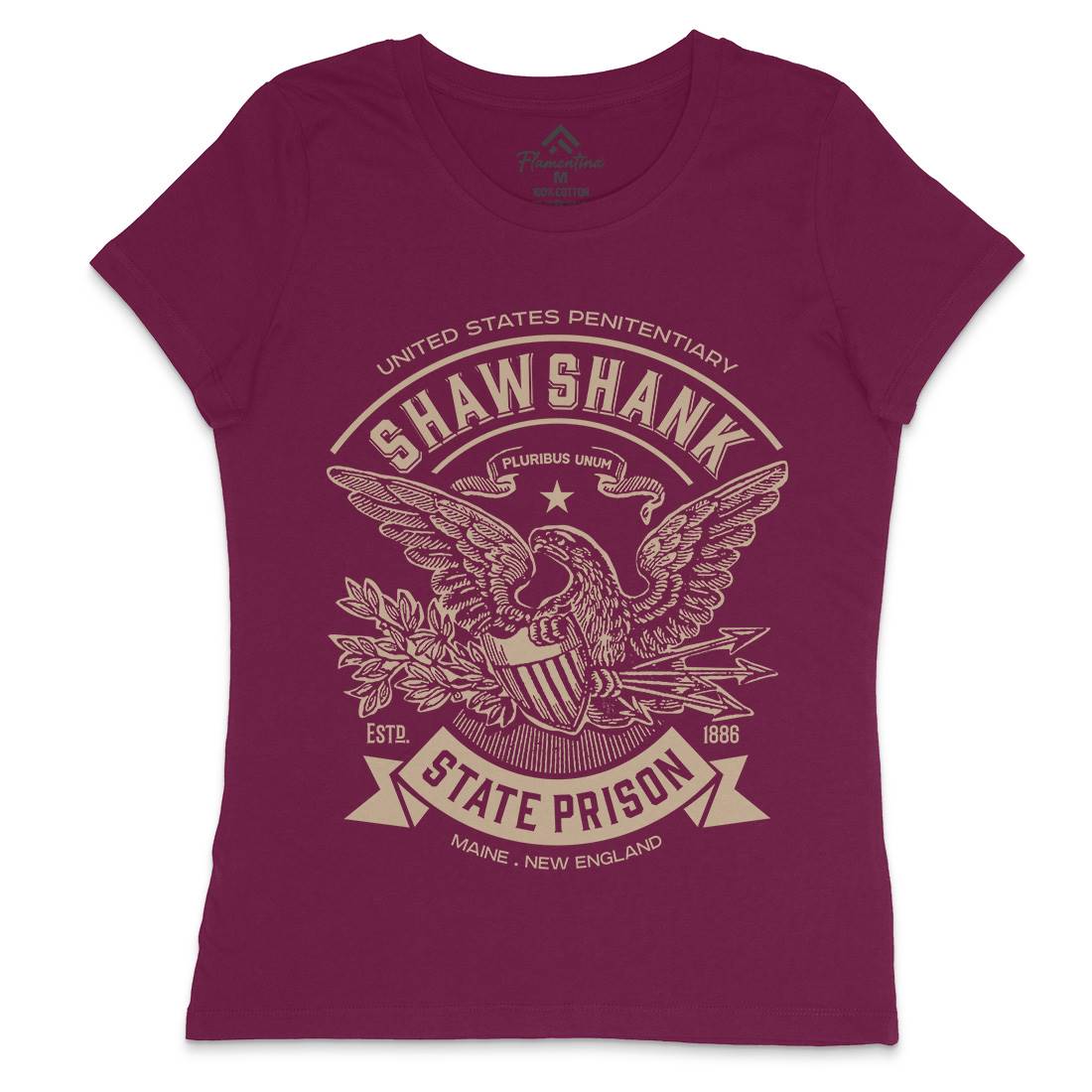 Shawshank Prison Womens Crew Neck T-Shirt Retro D355