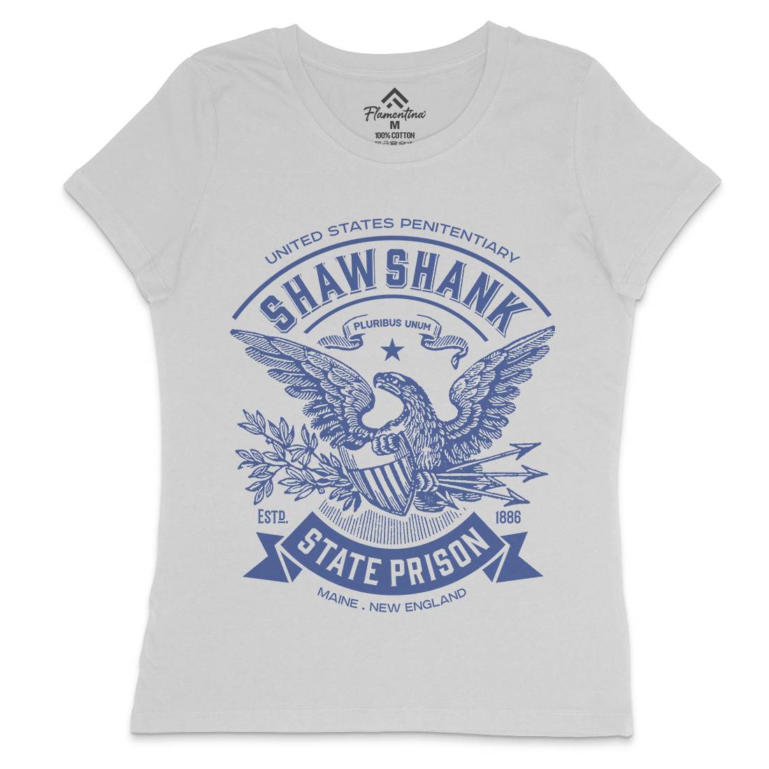 Shawshank Prison Womens Crew Neck T-Shirt Retro D355