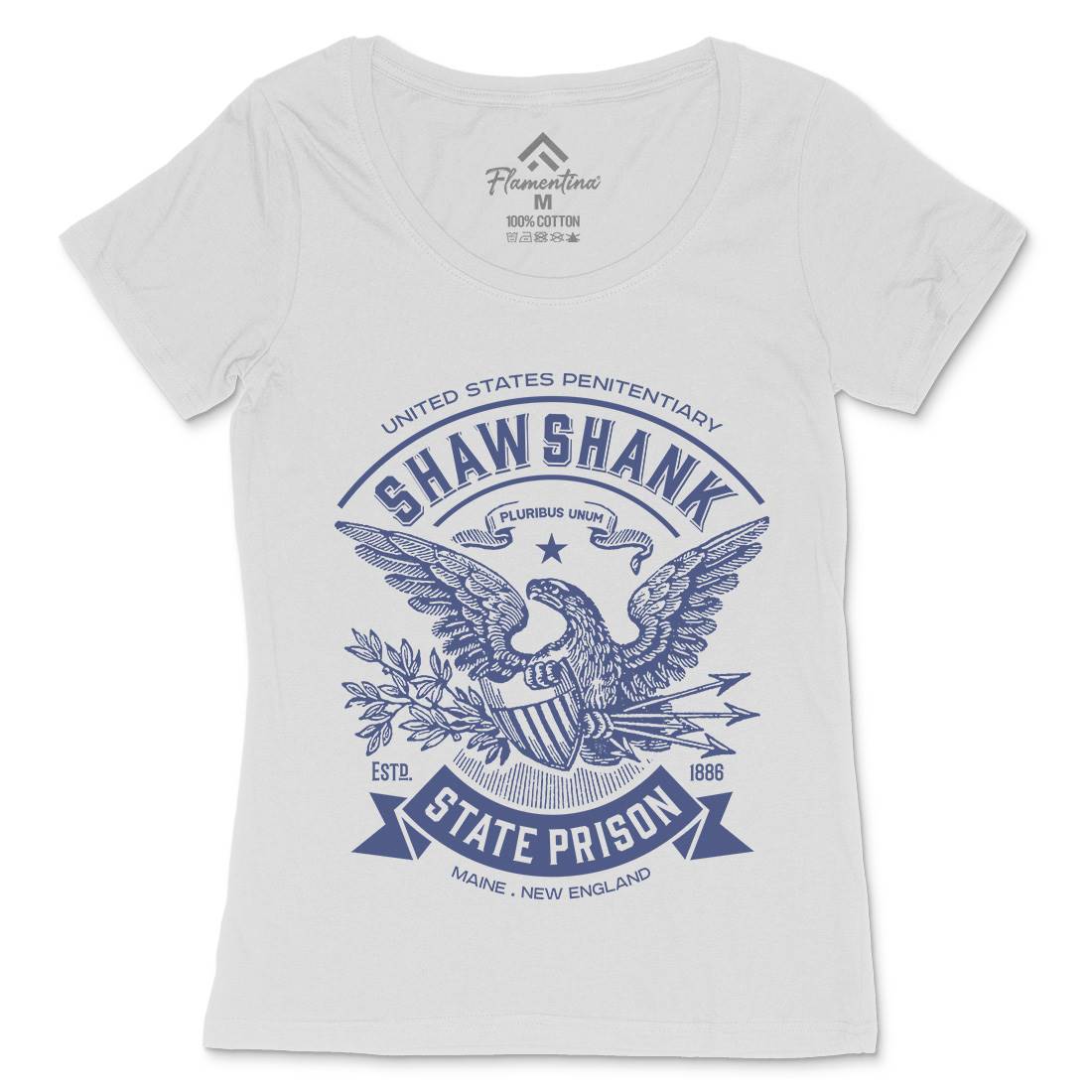 Shawshank Prison Womens Scoop Neck T-Shirt Retro D355