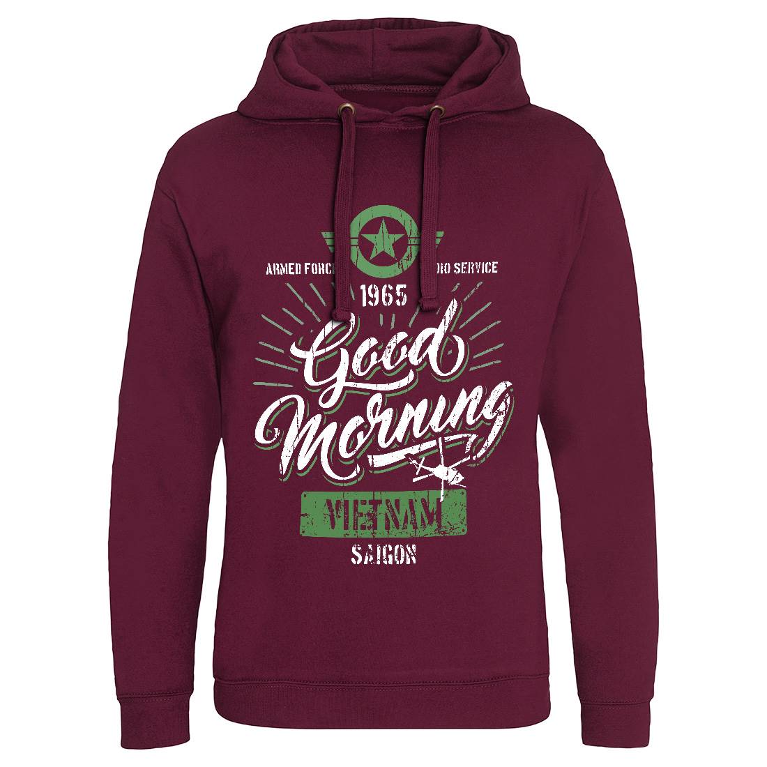 Good Morning Vietnam Mens Hoodie Without Pocket Army D356