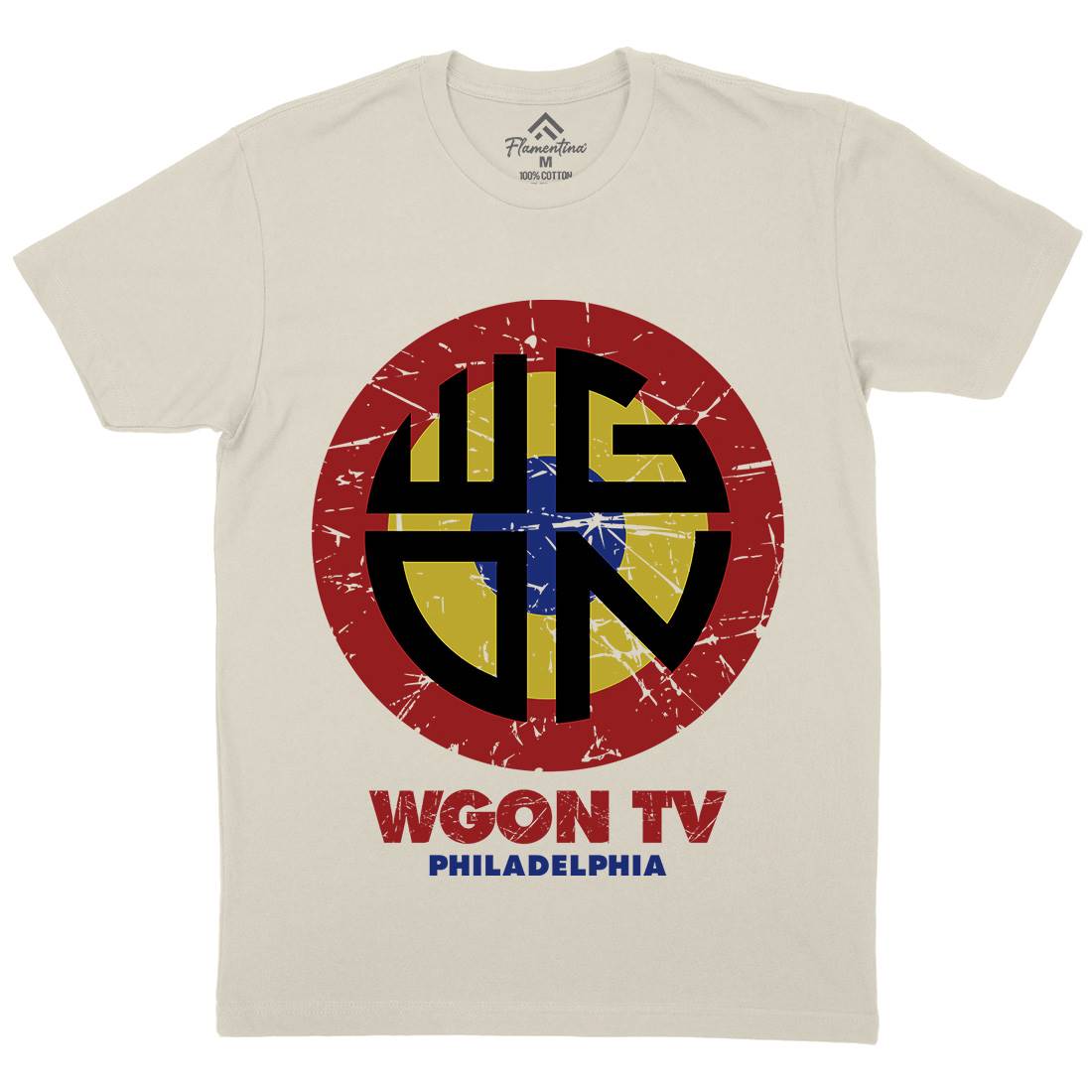 Wgon Tv Mens Organic Crew Neck T-Shirt Horror D357
