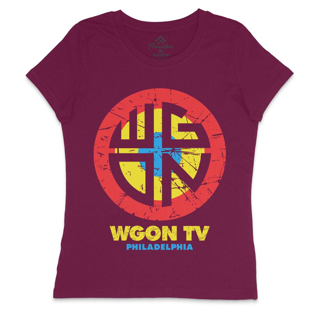 Wgon Tv Womens Crew Neck T-Shirt Horror D357