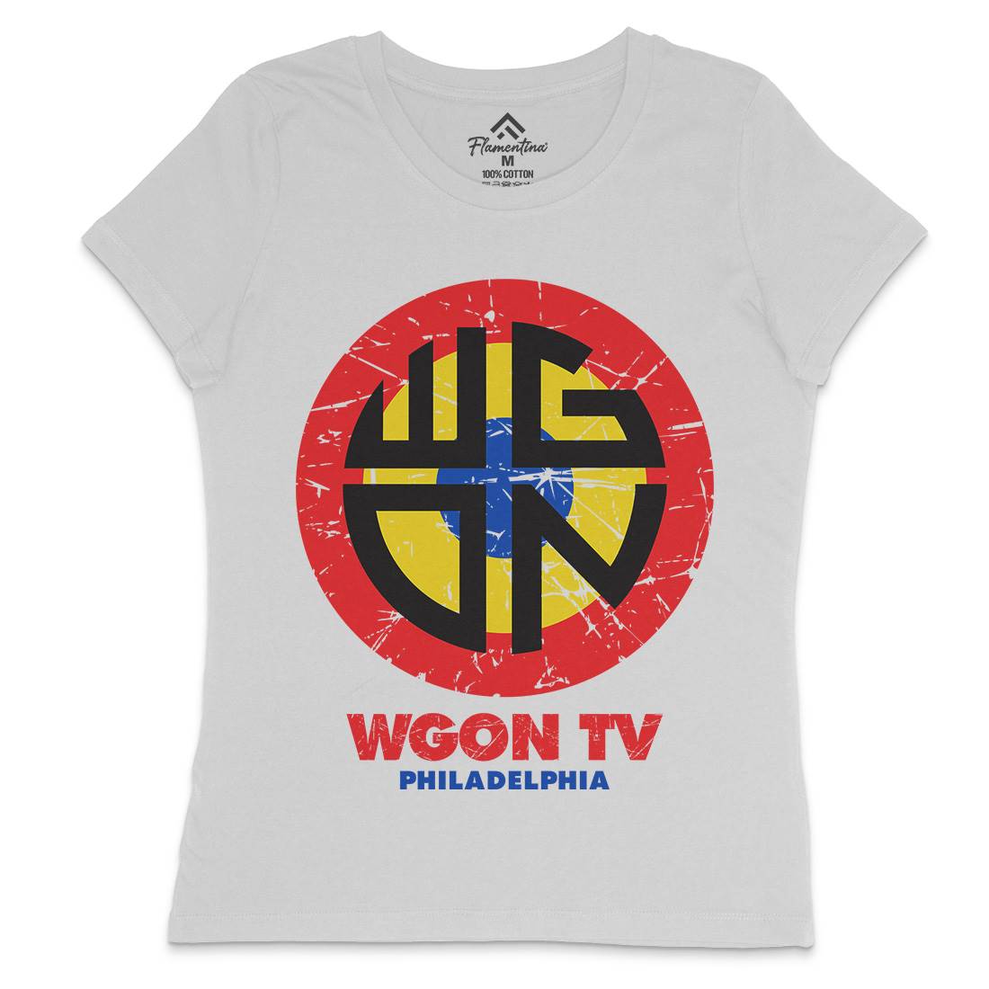 Wgon Tv Womens Crew Neck T-Shirt Horror D357