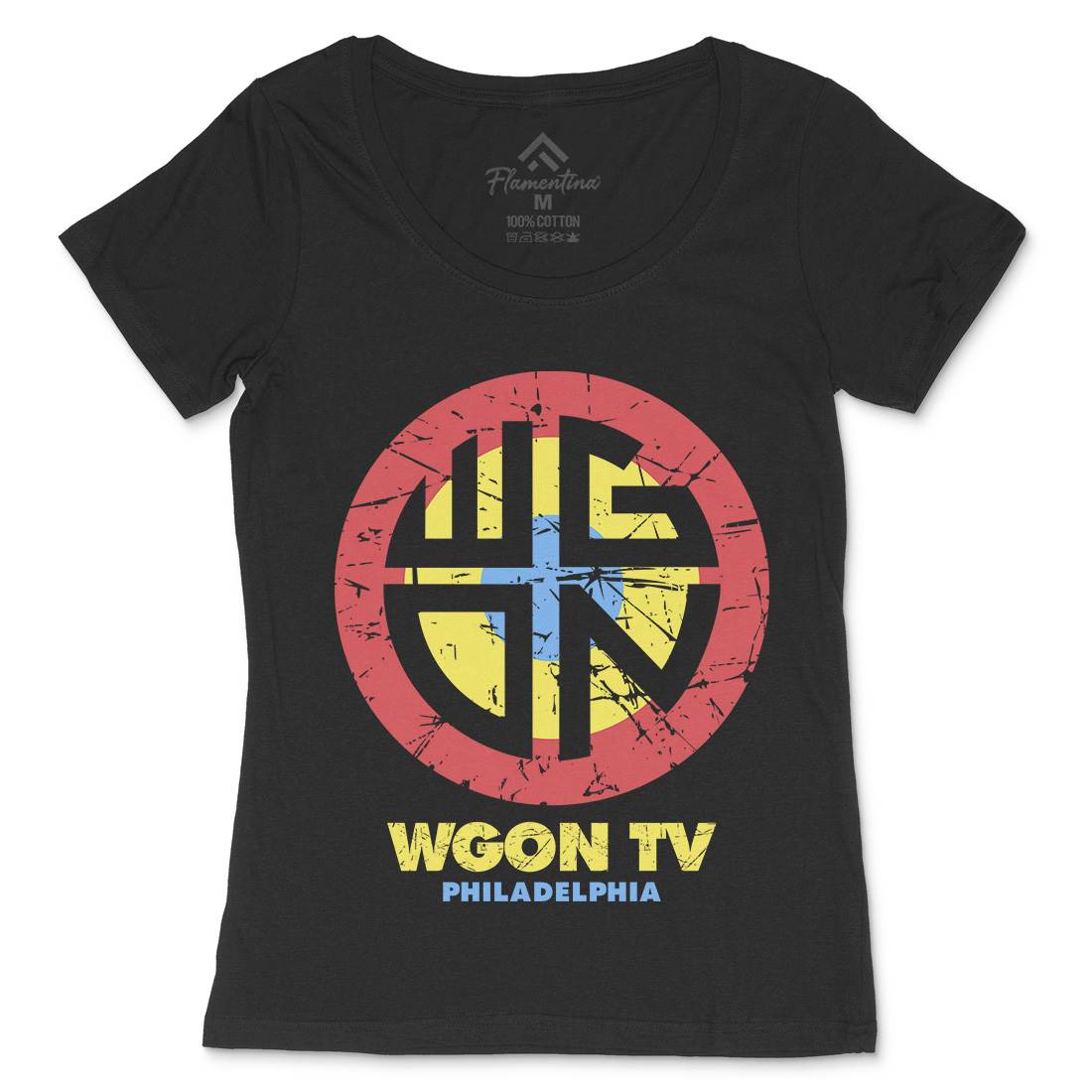 Wgon Tv Womens Scoop Neck T-Shirt Horror D357