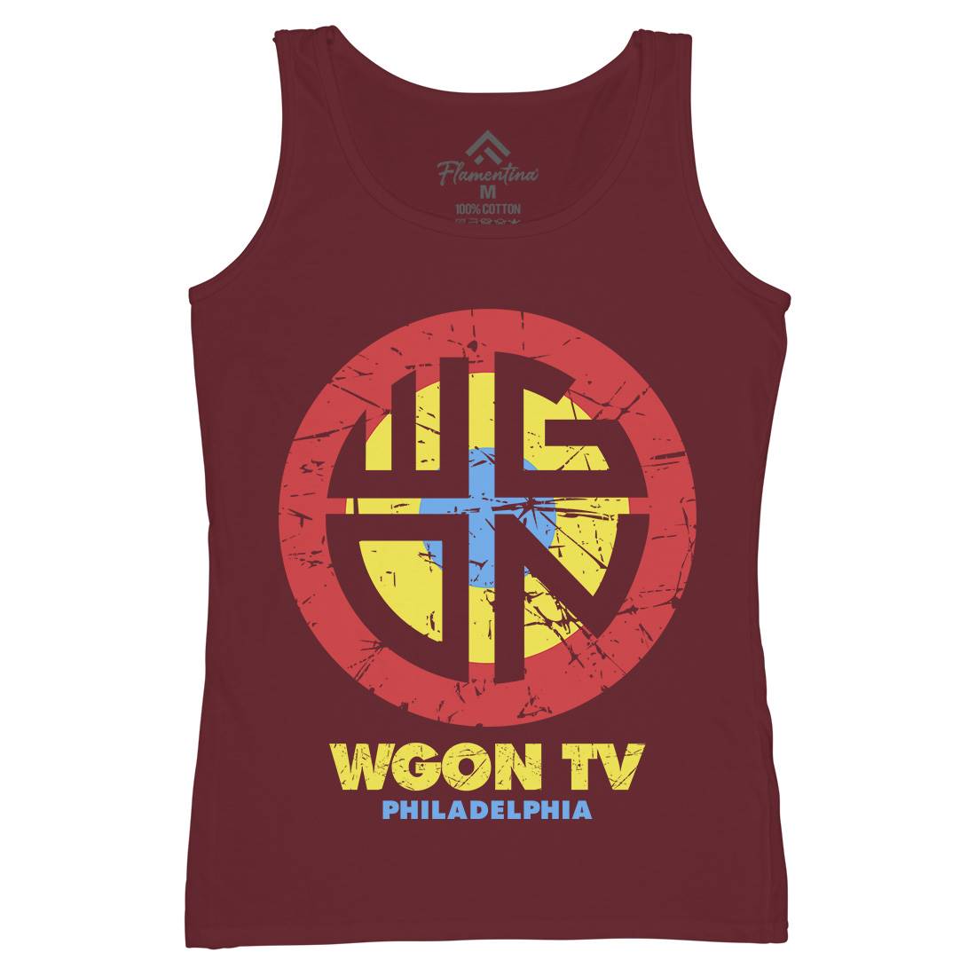 Wgon Tv Womens Organic Tank Top Vest Horror D357