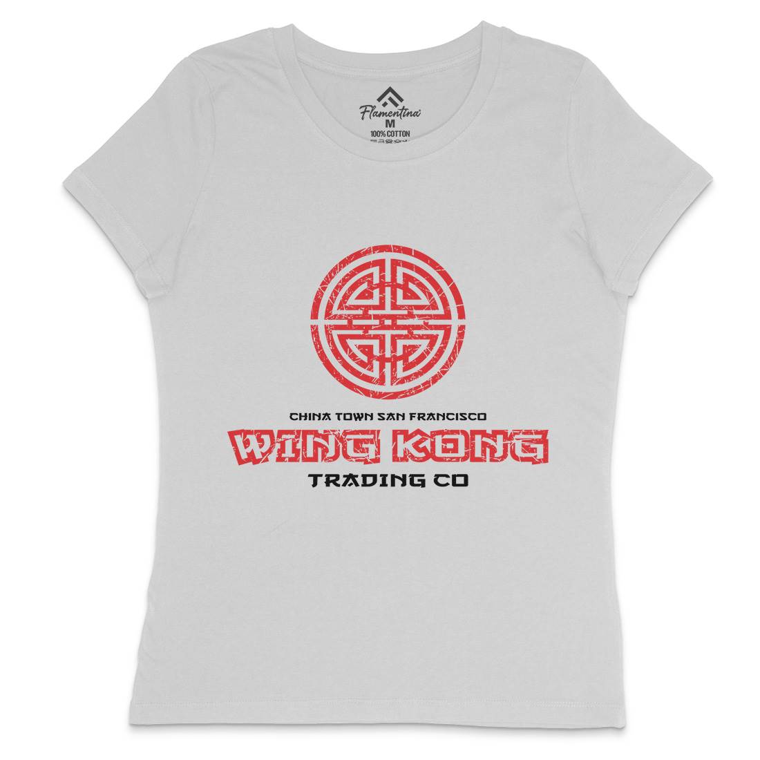 Wing Kong Exchange Womens Crew Neck T-Shirt Asian D358