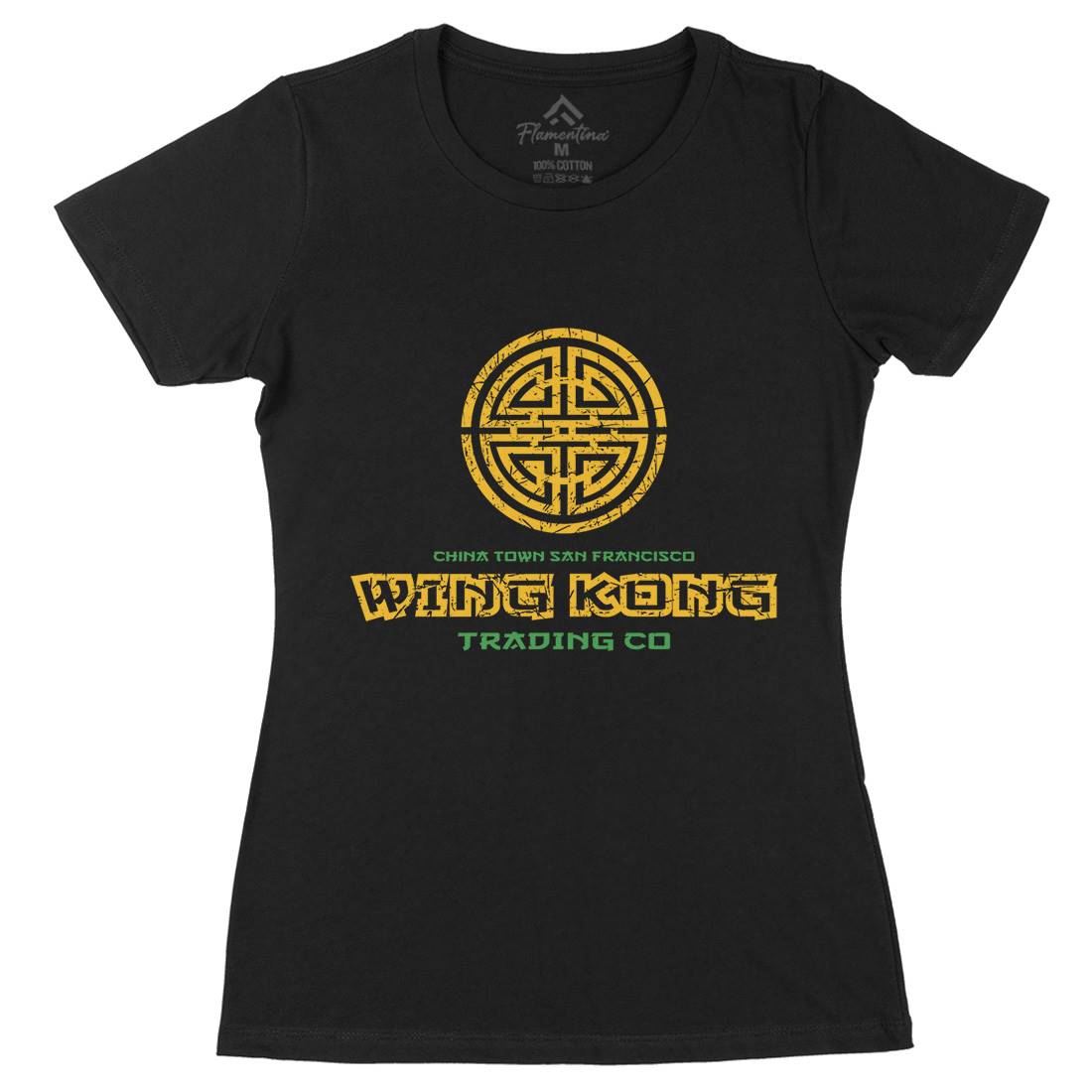Wing Kong Exchange Womens Organic Crew Neck T-Shirt Asian D358