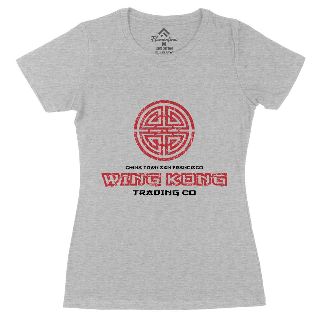 Wing Kong Exchange Womens Organic Crew Neck T-Shirt Asian D358