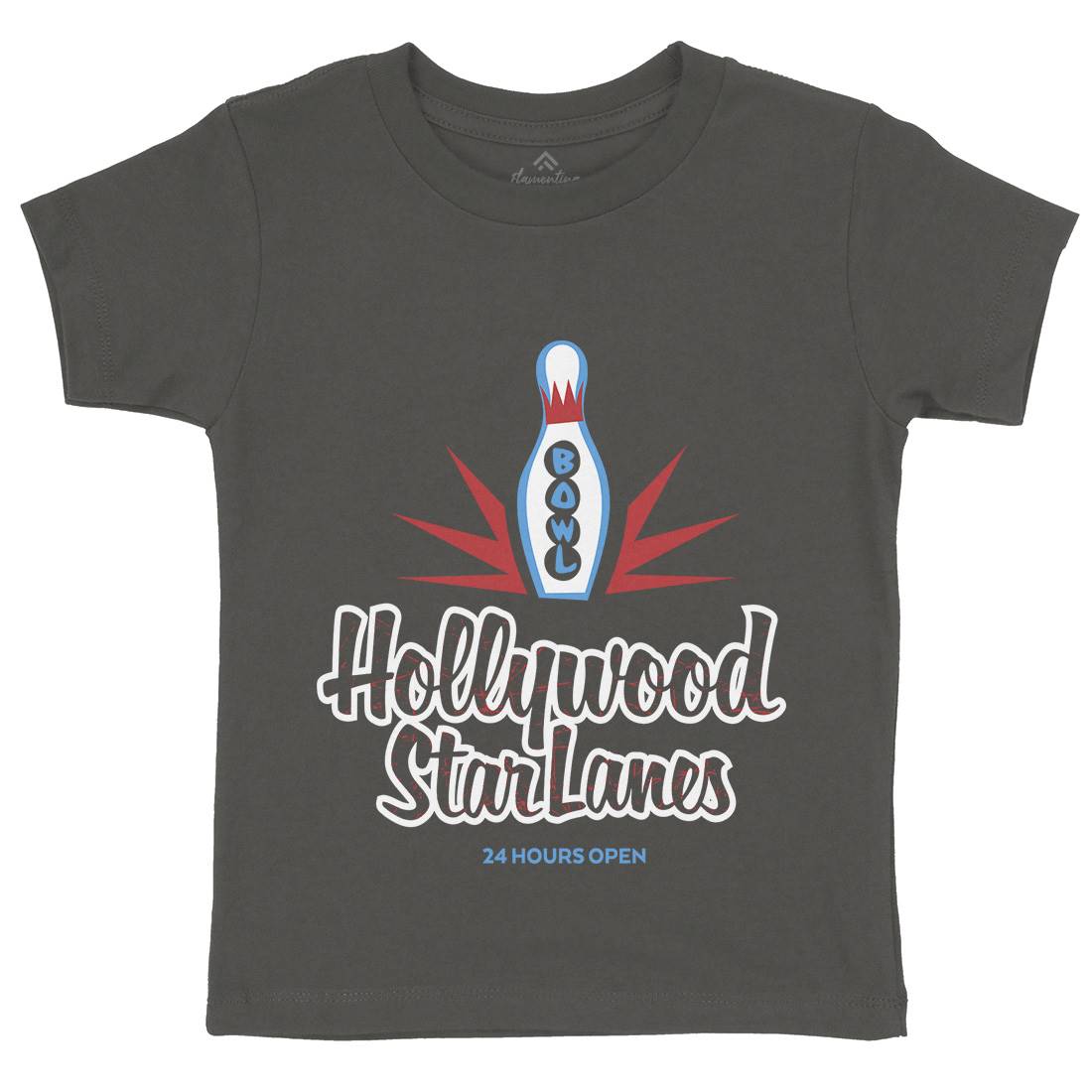 Hollywood Star Lanes Kids Crew Neck T-Shirt Sport D359